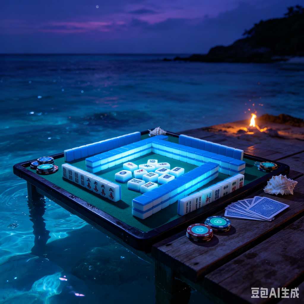 mahjong set with dice and chips