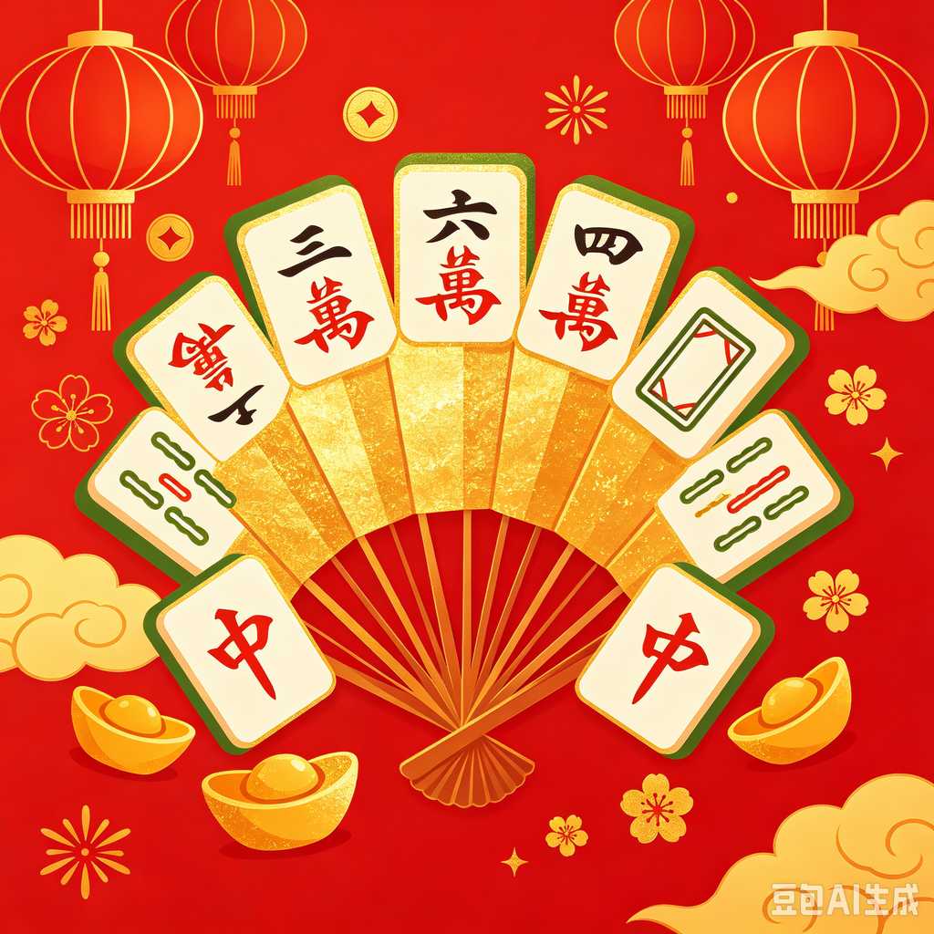 bright color mahjong tiles